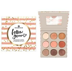 essence cosmetics follow your heart eyeshadow palette 9 shades makeup