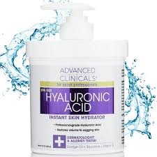 Low stock Advanced Clinicals, Hyaluronic Acid, Instant Skin Hydrator, 16 oz (454 g)