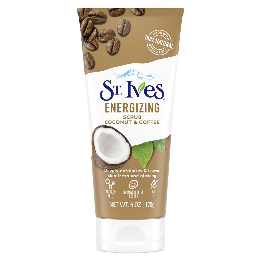 st ives energizing coconut &amp; coffee scrub - 170 g