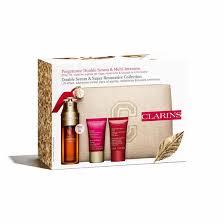 CLARINS Sérum doble 50 ml + rosa LUMIERE 3 PRODUCTOS