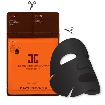 JAYJUN Real Water Brightening Black Mask 3step