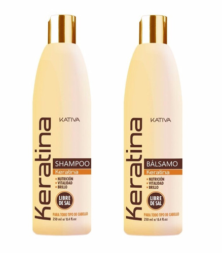 Kativa Keratina Shampoo + Conditioner 250 Ml