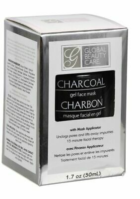 GLOBAL BEAUTY CARE Charcoal Gel Face Mask w/ Applicator 1.7oz