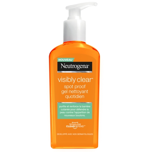 Gel nettoyant Visibly Clear NEUTROGENA le flacon de 200 ml