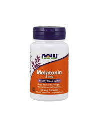 Now Melatonin, 60 Veggie Capsules, 3 mg, Support Healthy