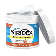 Stridex, XL Face & Body Pads, Alcohol Free, 90 Dual Textured Pads