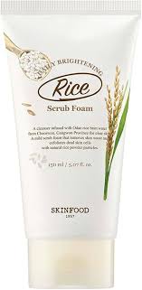 SKIN FOOD since 1957 Skinfood Rice Daily Brightening Scrub Foam