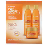 Kativa Post Brazilian Straightening Kit 3 U Shampoo + Conditioner 225ML