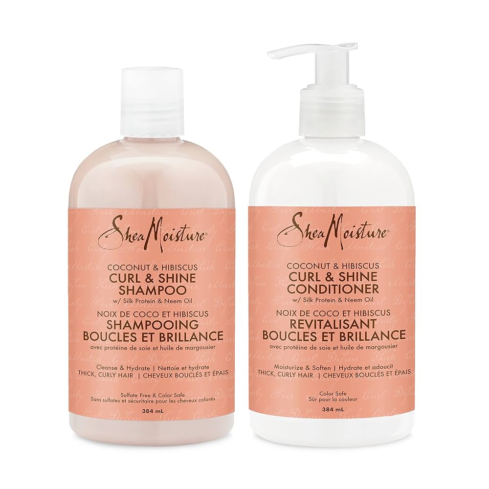 Shea Moisture coconut & Hibiscus Shampoo & Conditioner with