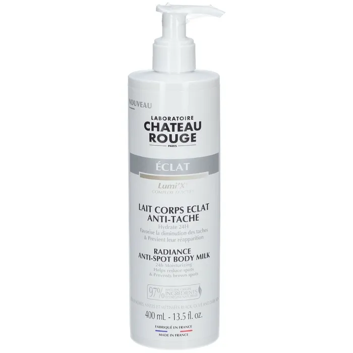 Chateau rouge Lait Corps Eclat Anti-Tache - Peaux Noires, Mates et Métissées, 400ml