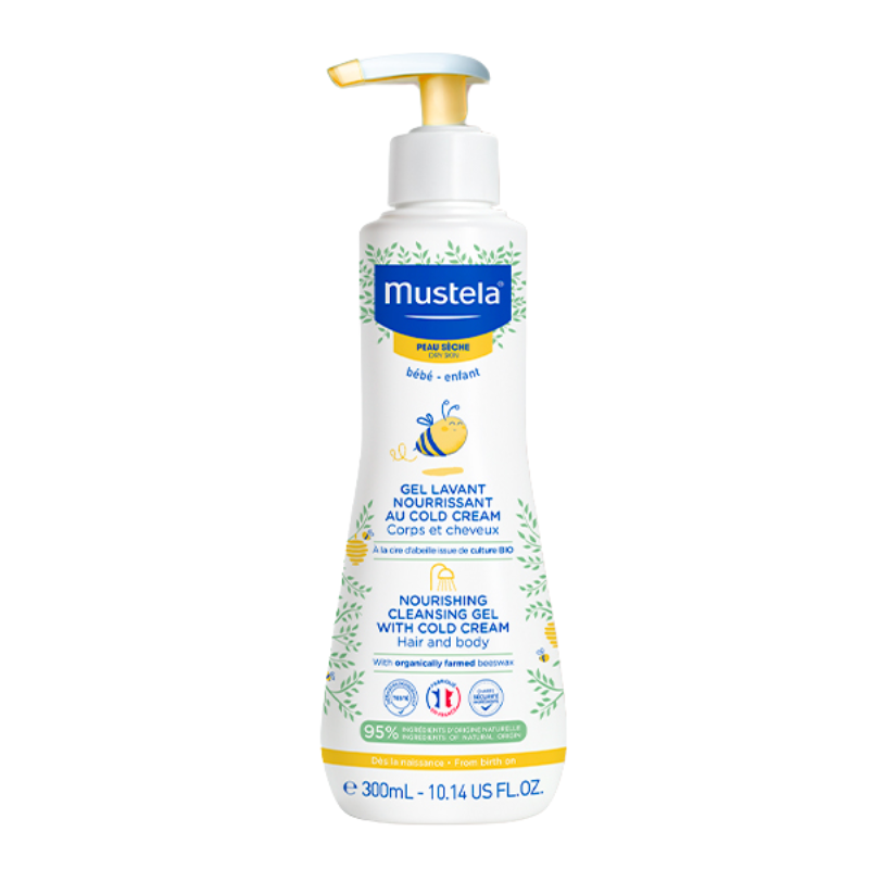 Mustela Cleansing Gel with Cold Cream & Beeswax (Hair & Body)