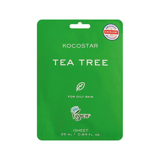 KOCOSTAR TEA TREE MASK FOR OILY SKIN 1 SHEET 25ML