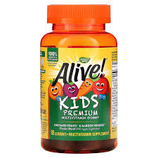 Nature's Way Alive! Kids Premium Multivitamin Cherry Orange & Grape 90