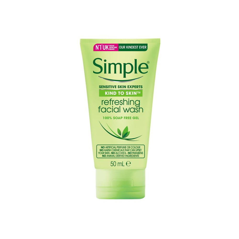 simple refreshing facial wash gel
