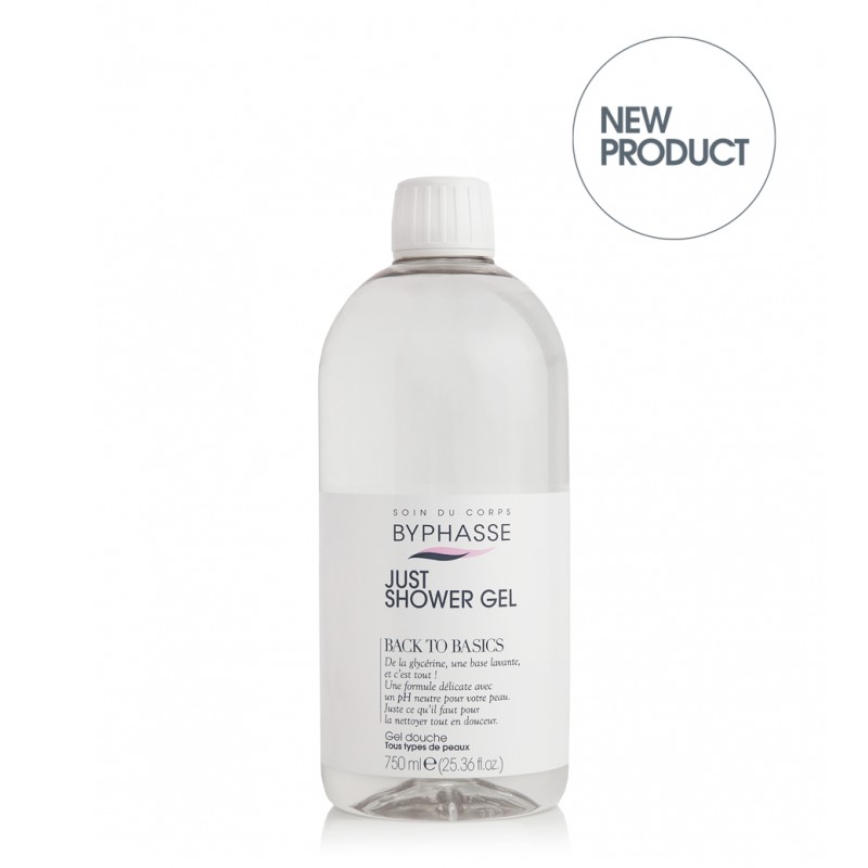 BYPHASSE JUST SHOWER GEL BACK TO BASICS ALL SKIN TYPES 750ML