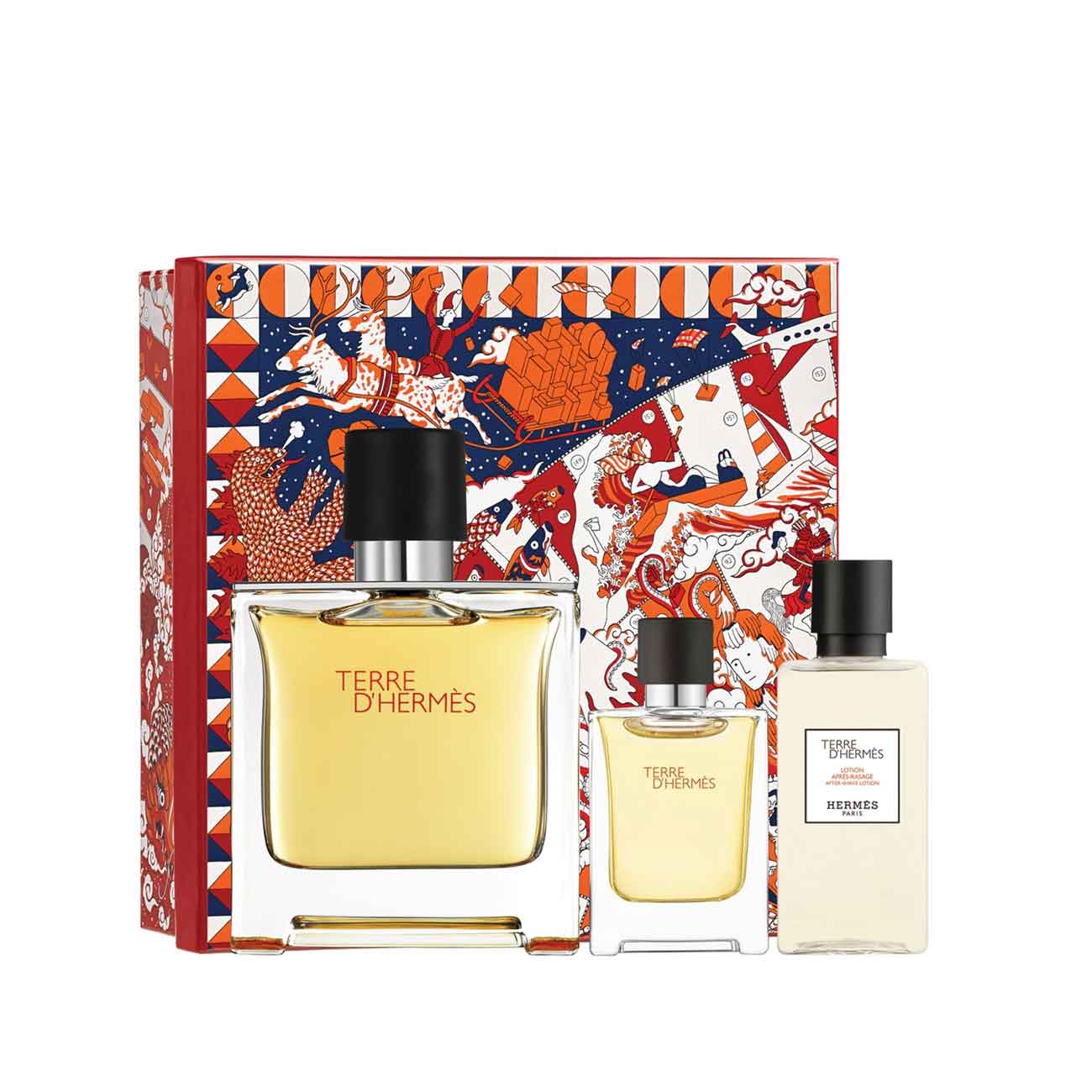 Hermes Terre D'Hermes Coffret: Pure Parfum Spray 75ml + Pure Parfum Spray 12.5ml + After-Shave Lotion 40ml