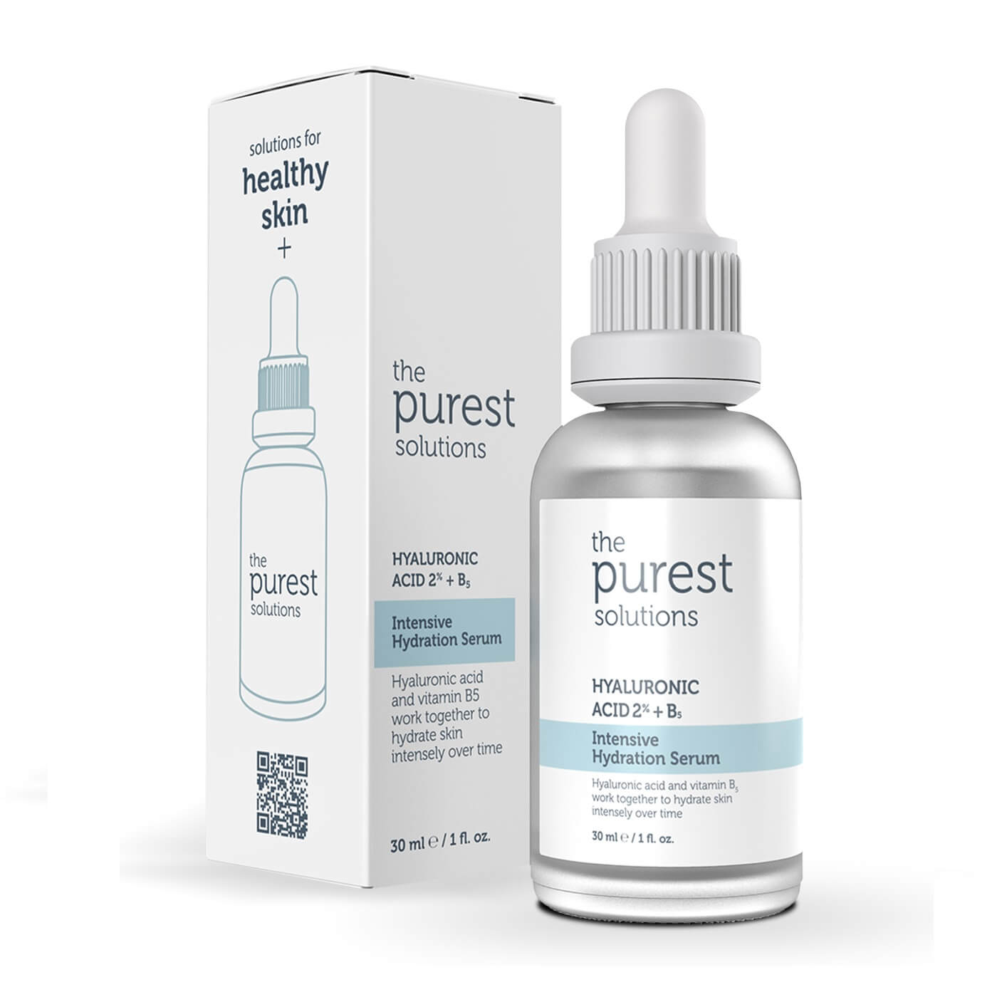 Les solutions pures Sérum de soin hydratant intensif pour tous les types de peau