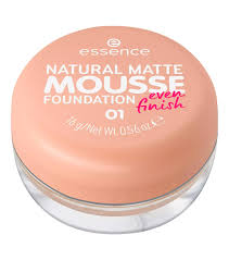 essence NATURAL MATTE MOUSSE FOUNDATION 01 nude 16g