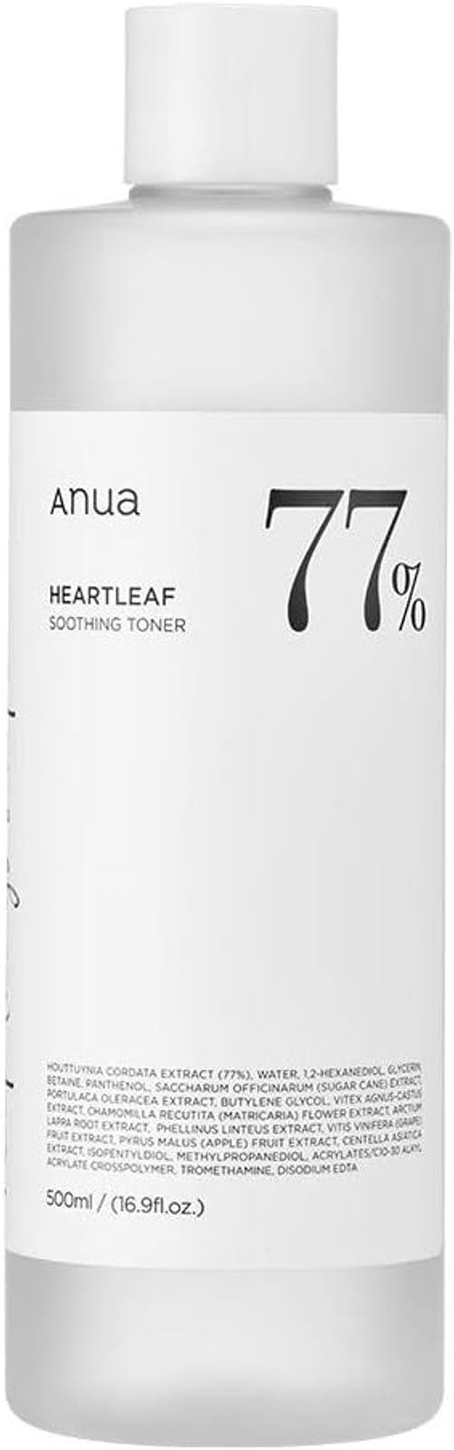 Heartleaf 77% Soothing Toner 500 Ml Fra Anua