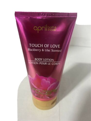 April Bath & Shower Body Lotion Touch Of Love Blackberry & Lilac Scented 5.5 oz