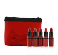 MAC Travel Exclusive Mini Lipsticks X 5 Bold + 1 Bag)