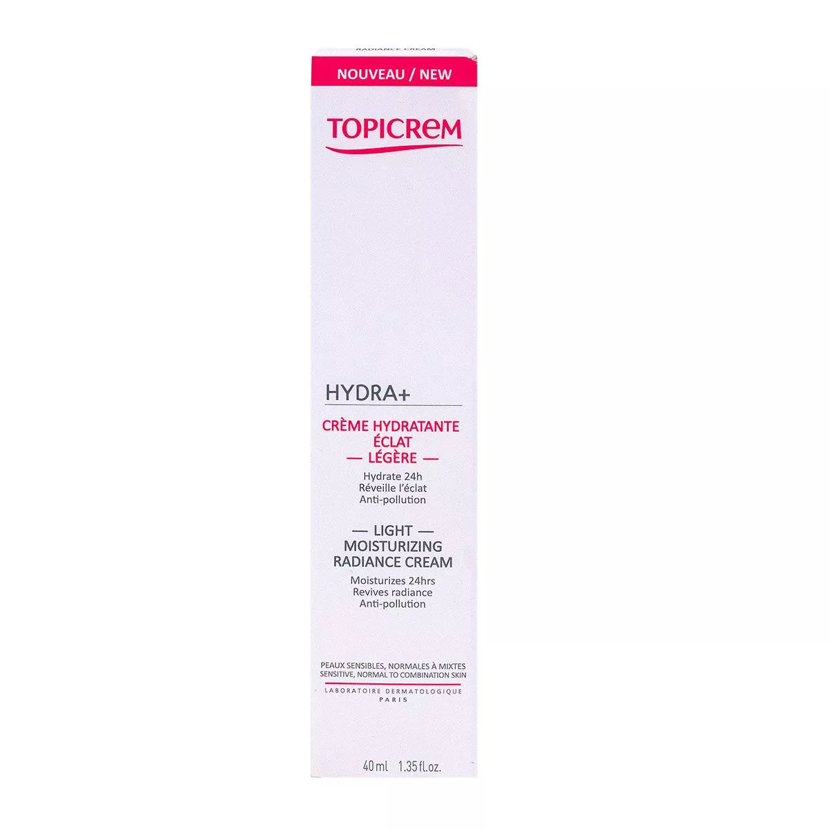TOPICREM Hydra+ crème hydratante éclat légère 40ml