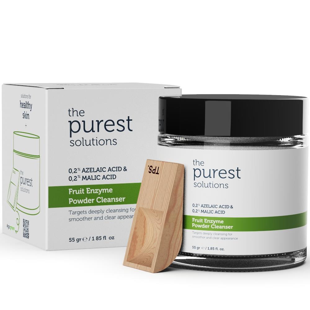 The Purest Solutions Nettoyant en poudre aux enzymes de fruits à l'acide malique 55gr