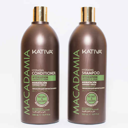 Shampoo y Acondicionador de Macadamia de Kativa 500 ml