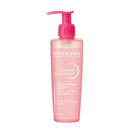 Gel Moussant Nettoyant Peaux Sensibles 200ml Crealine Bioderma