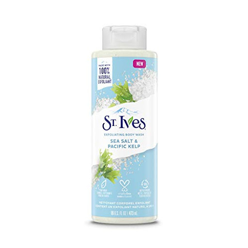St. Ives Exfoliating Body Wash Cleanser Sea Salt & Pacific Kelp 473ml