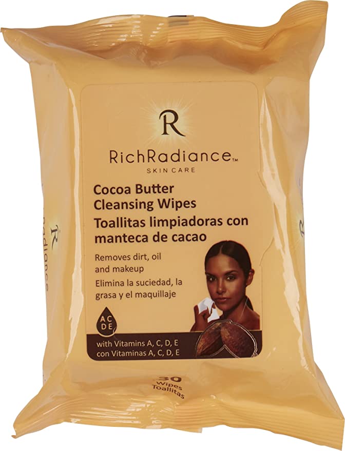 Rich Radiance - Cocoa Butter Cleansing Wipes 30Ct ( 1 Pack)