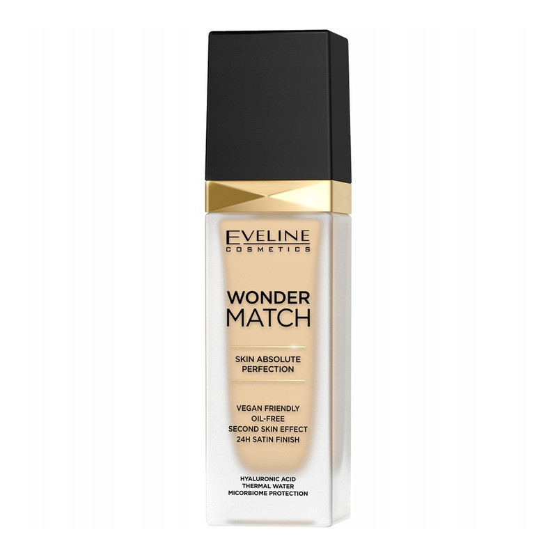 Eveline Wonder Match Skin Perfection Luxury Foundation 40 Sand 30ml