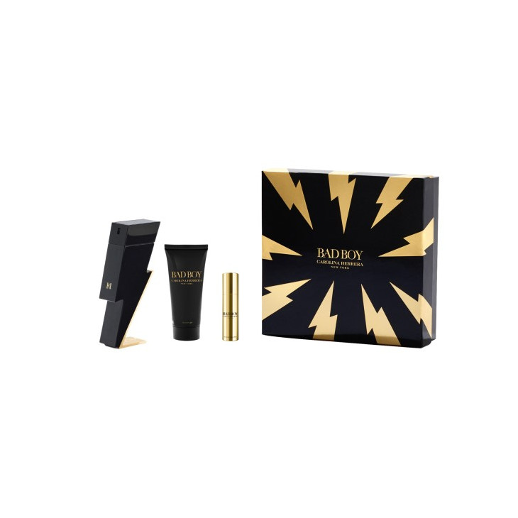 Carolina Herrera Bad Boy EDT 100ml. 3 Piece Set