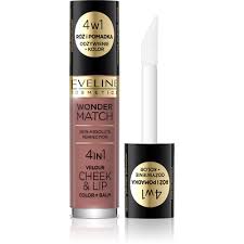 Eveline Wonder Match Cheek Lip 4in1 Blush Liquid Lipstick No.5 Color Balm 4.5ml