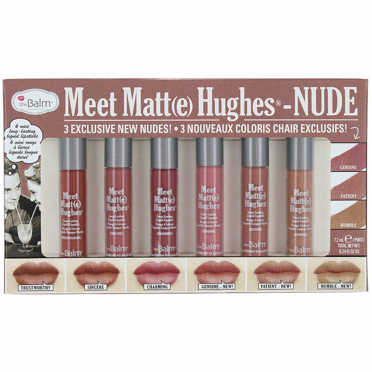 theBalm Meet Matt(e) Hughes 6 Mini Liquid Lipsticks - Nude
