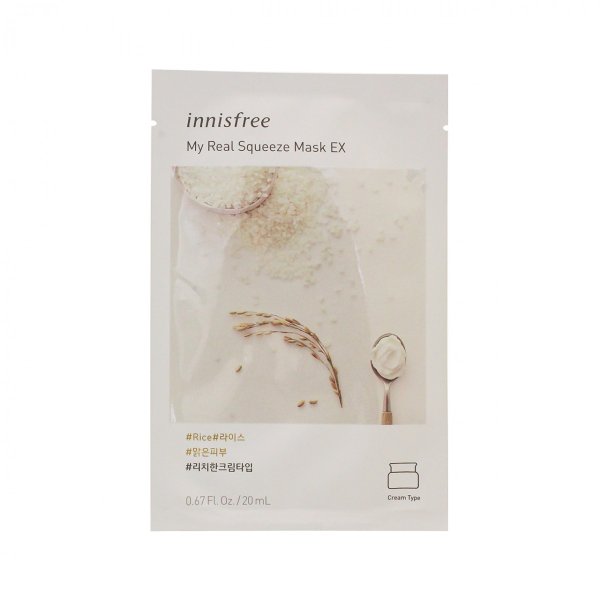 INNISFREE MY REAL SQUEEZE MASK EX PACK - RICE