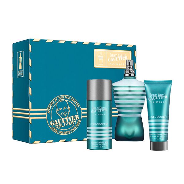 Jean Paul Gaultter Le Male EDT 125ml + After-Shave Balsamo 50ml + Desodorizante Stick 75ml Coffret