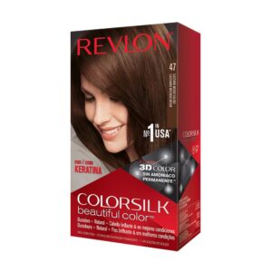 Revlon ColorSilk Beautiful Hair Color Permanent #47 MEDIUM RICH BROWN