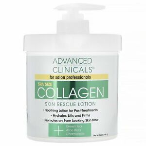 Advanced Clinicals Collagen Skin Rescue Lotion 454g
