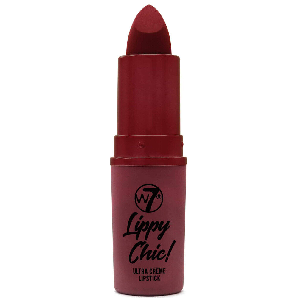 W7 Lippy Chic Lipstick Sarcasm - Creamy Moisturising Dark