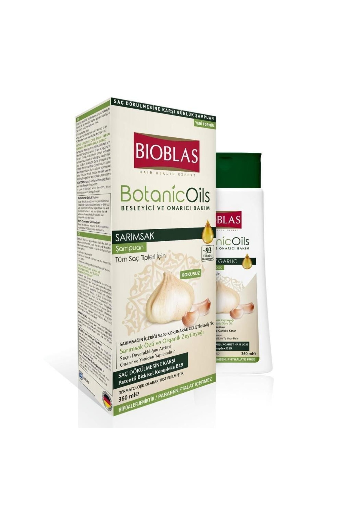 BIOBLAS BO 360ML OLIVE OIL SHP