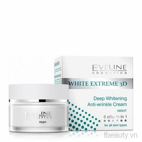 Eveline White Extreme 3D Deep Anti-Wrinkle Night Cream 50Ml