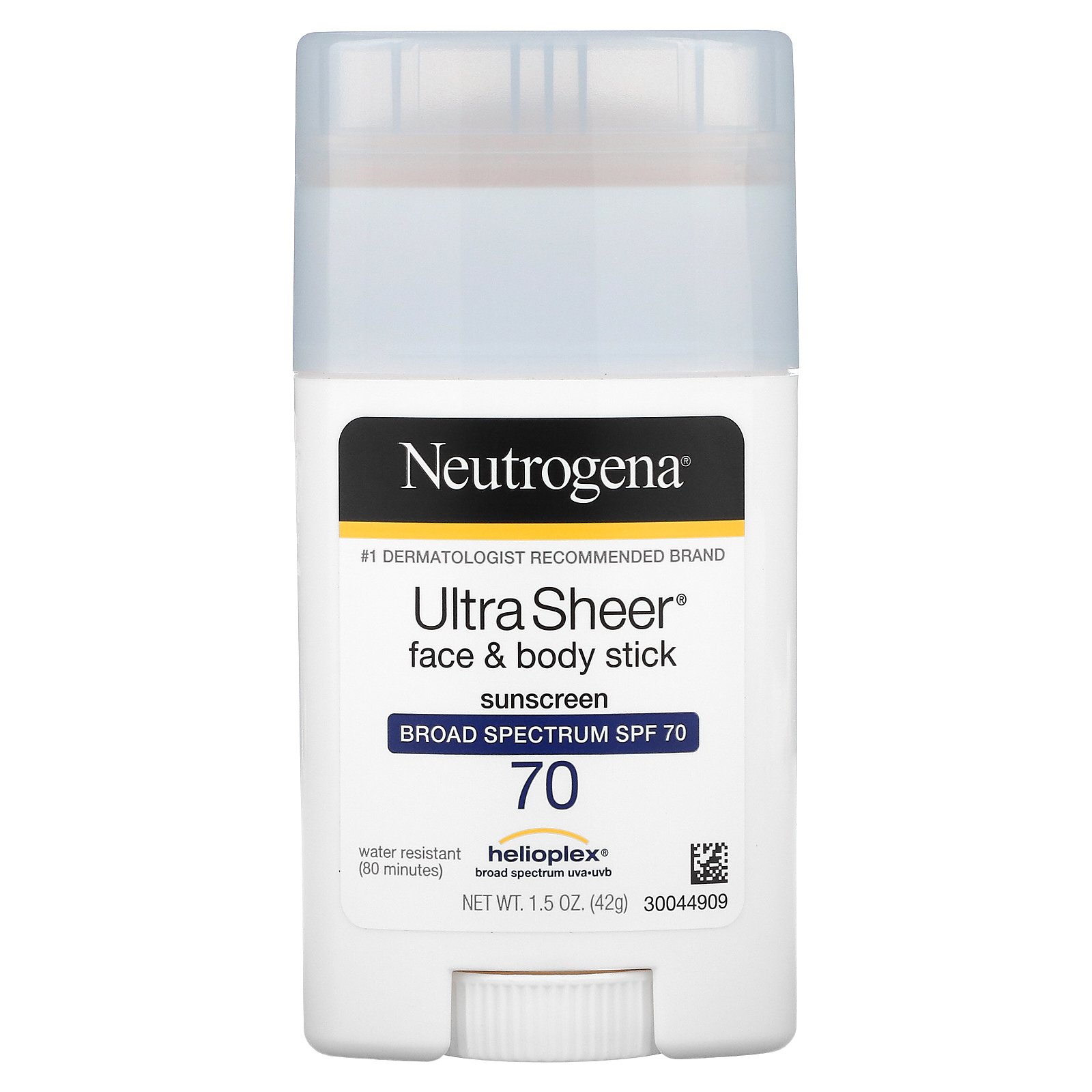Neutrogena Sunscreen Ultra Sheer Stick SPF 70, 1.5 Ounce