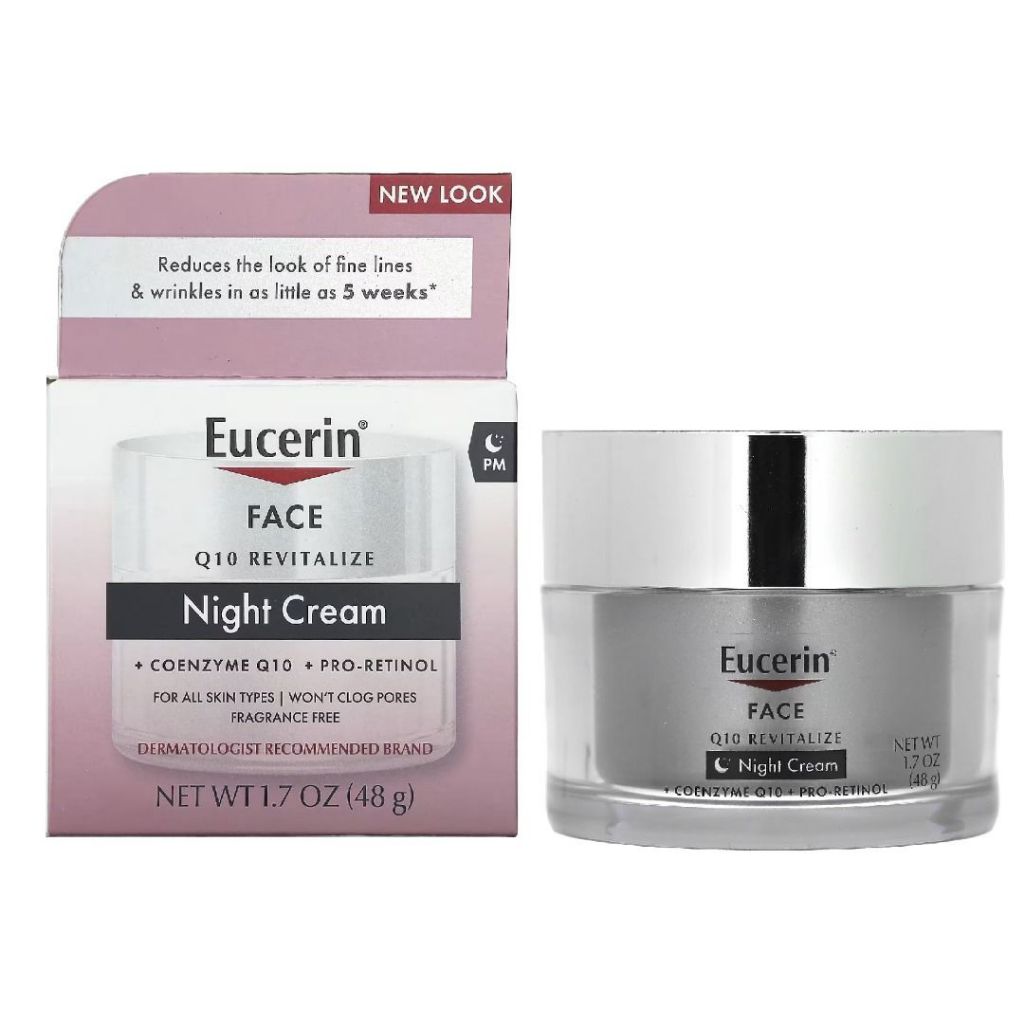 Eucerin Q10 Anti-Wrinkle Night Cream + Pro-Retinol Facial Cream for all Skin types
