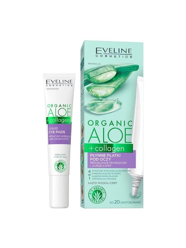 Eveline Organic Aloe + Collagen liquid eye patches