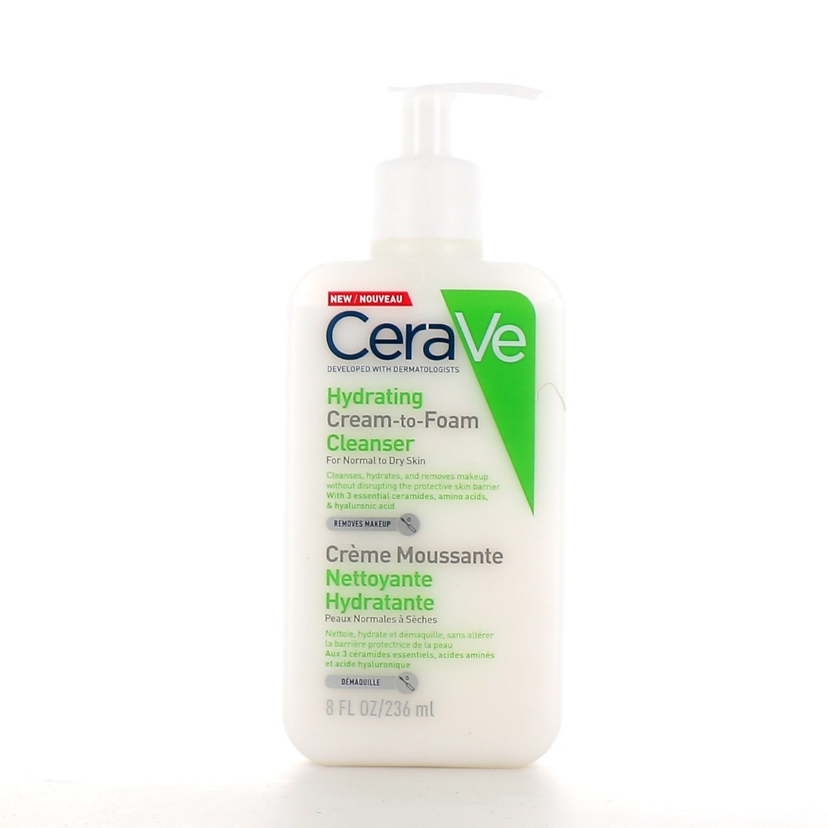 CeraVe Crème Moussante Nettoyante Hydratante
