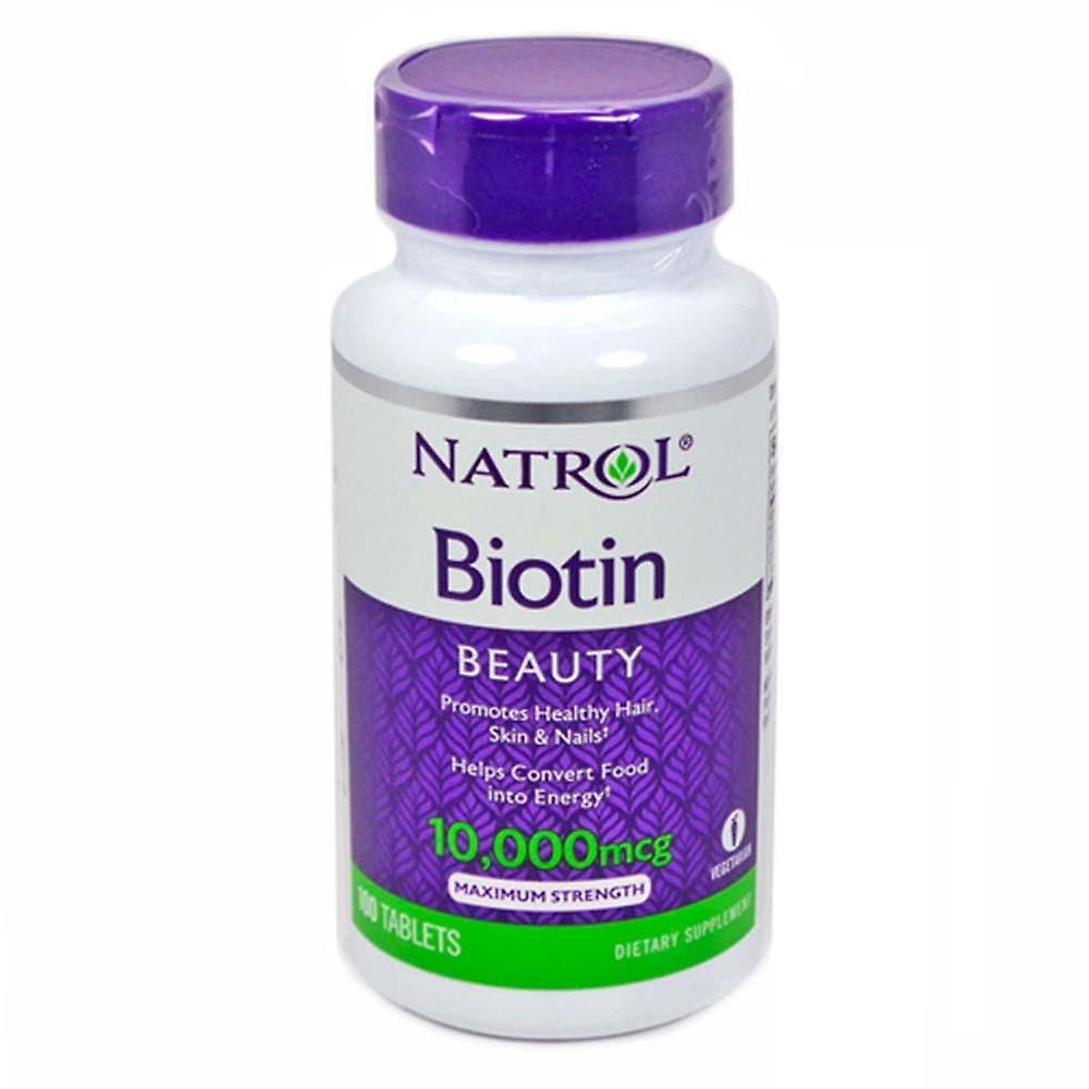 Beauté de biotine Natrol, 10000 mcg, tablettes, 100 unités