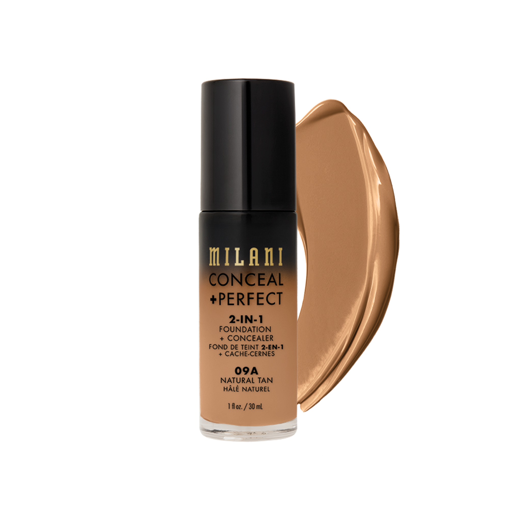 Milani Conceal + Perfect 2-in-1 Foundation + Concealer - Natural Tan 09A