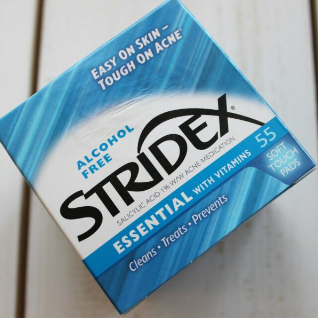 Stridex Essential soft touch pads with Vitamins, Salicylic Acid 1%