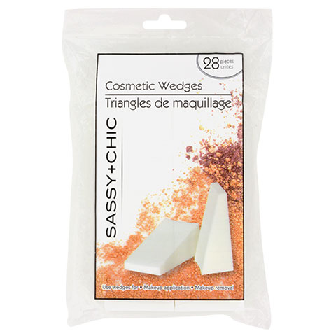 Sassy + Chic Professional Cosmetic Makeup Wedges (Pack of 28)